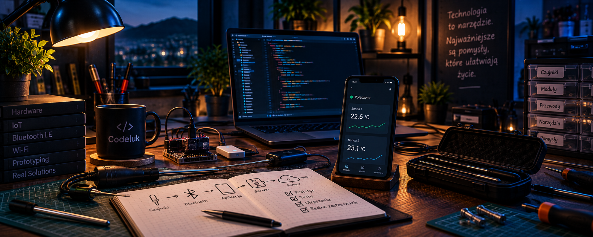 Sprzęt i technologie używane przy tworzeniu aplikacji Codeluk